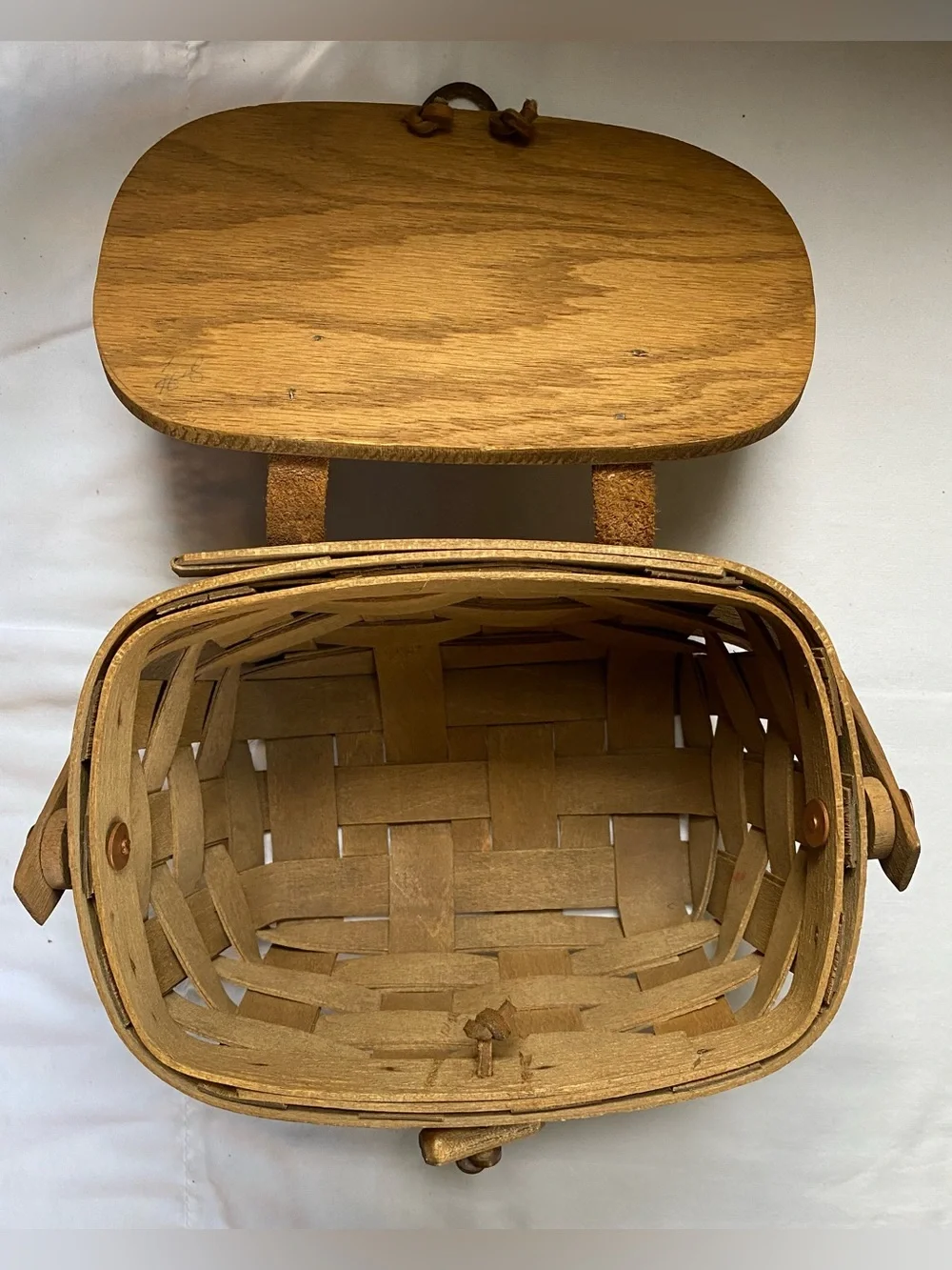 1985 Longaberger handwoven Kiddie purse basket- made in Ohio